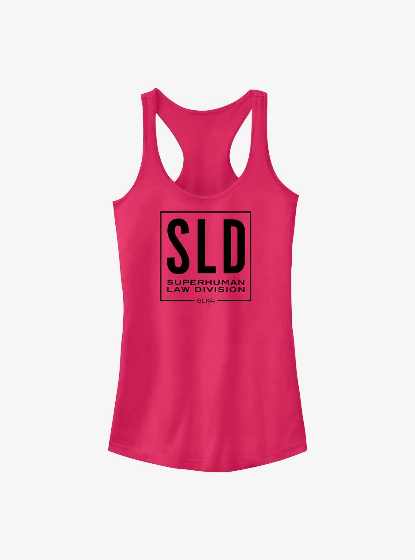 Marvel She-Hulk: Attorney At Law Superhuman Law Division Badge Girls Tank, RASPBERRY, hi-res