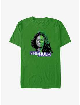 Marvel She-Hulk: Attorney At Law Face Split T-Shirt, , hi-res