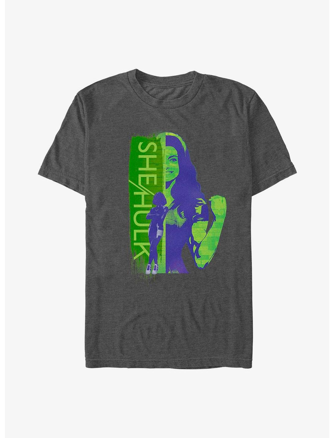 Marvel She-Hulk: Attorney At Law Silhouette T-Shirt, CHAR HTR, hi-res