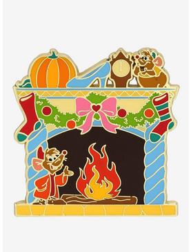 Disney Cinderella Holiday Fireplace Enamel Pin - BoxLunch Exclusive, , hi-res