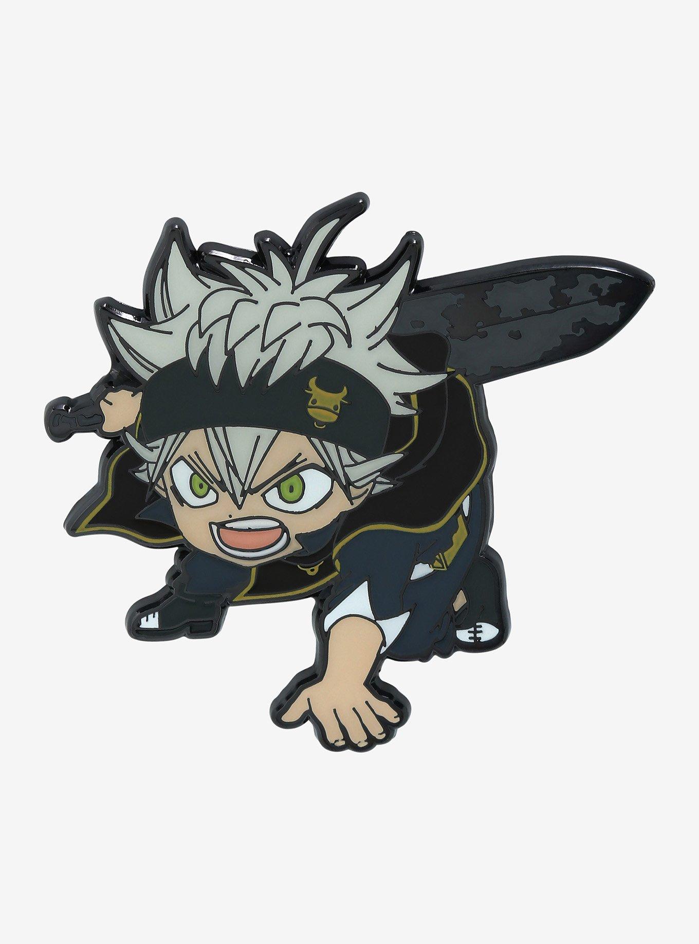 Black Clover Chibi Asta Enamel Pin, , hi-res