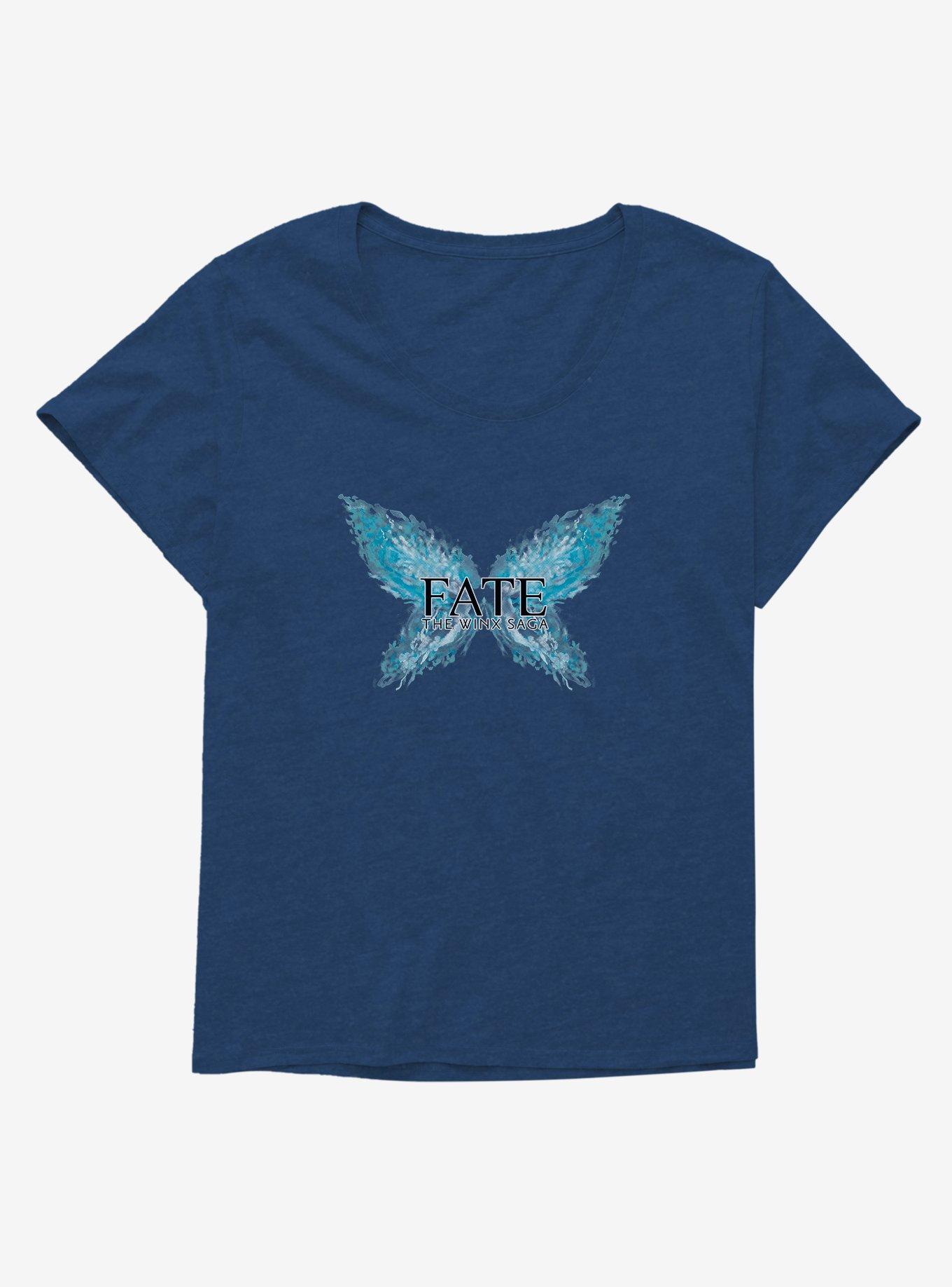 Fate: The Winx Saga Aisha Logo Girls T-Shirt Plus Size, ATHLETIC NAVY, hi-res