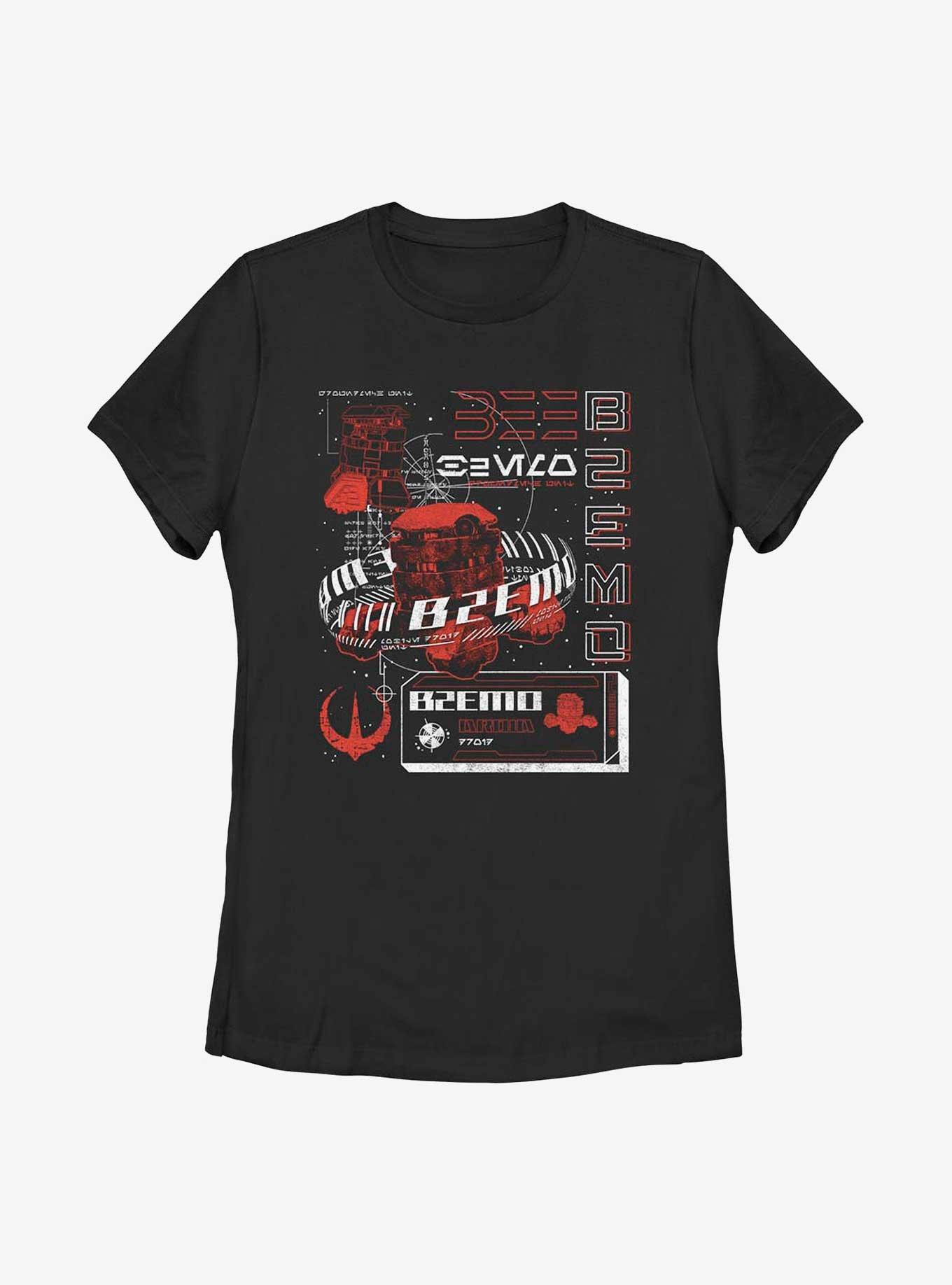 Star Wars Andor B2EMO Infographic Womens T-Shirt, BLACK, hi-res