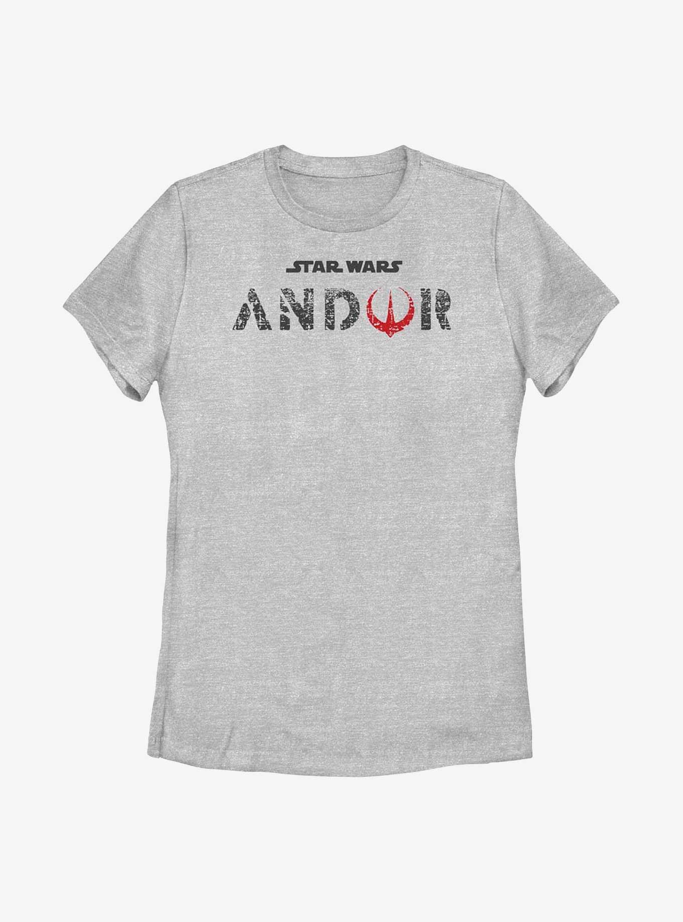 Star Wars Andor Flat Logo Womens T-Shirt, ATH HTR, hi-res