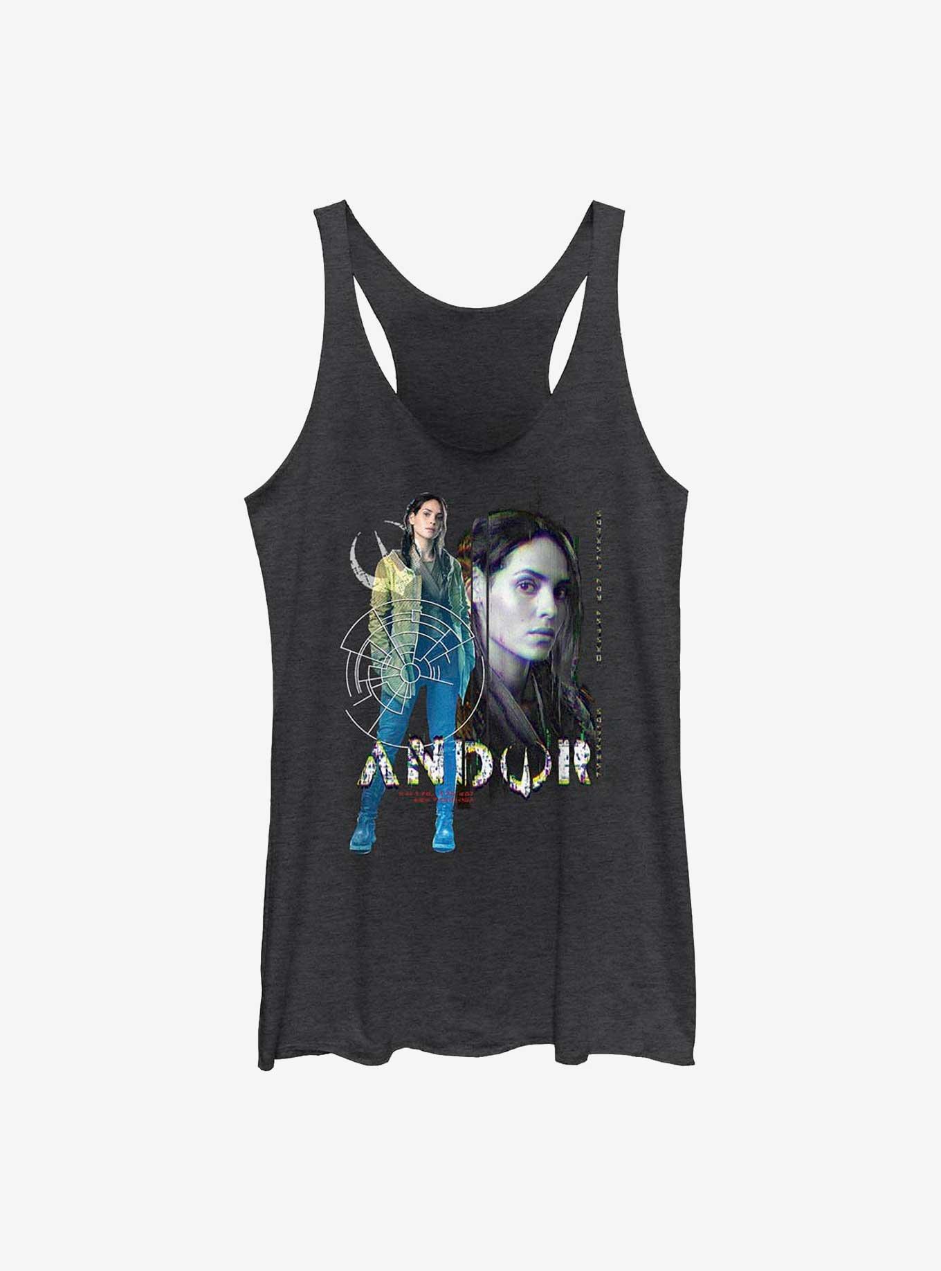 Star Wars Andor Bix Caleen Womens Tank Top, BLK HTR, hi-res