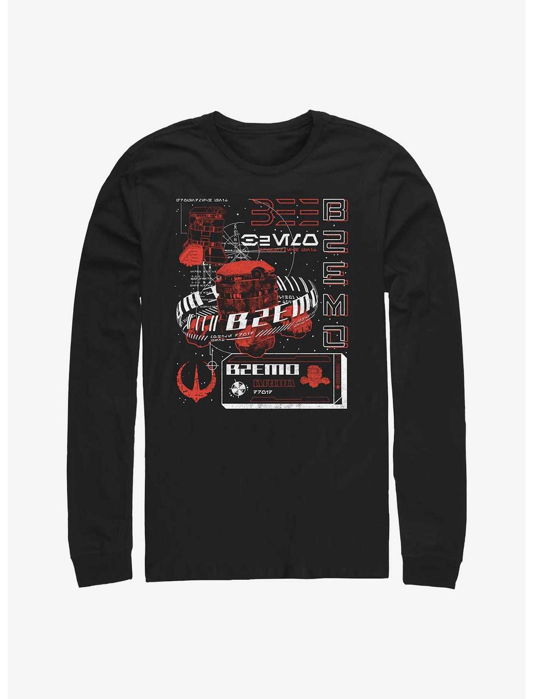 Star Wars Andor B2EMO Infographic Long Sleeve T-Shirt, BLACK, hi-res