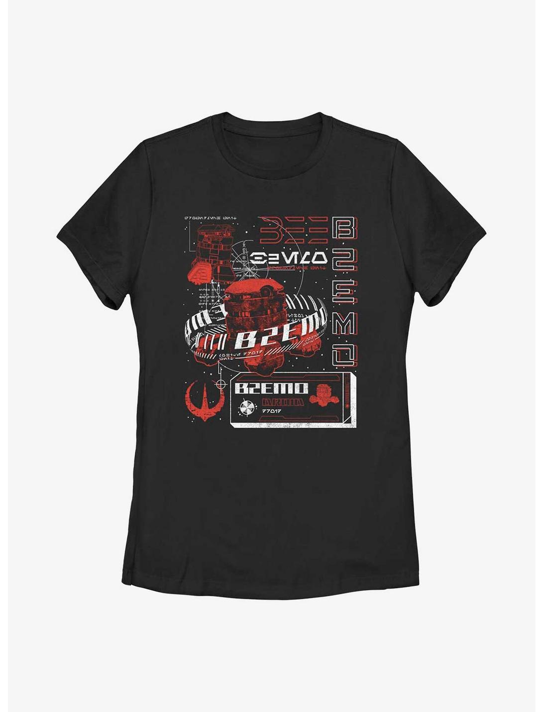 Star Wars Andor B2EMO Infographic Womens T-Shirt, BLACK, hi-res