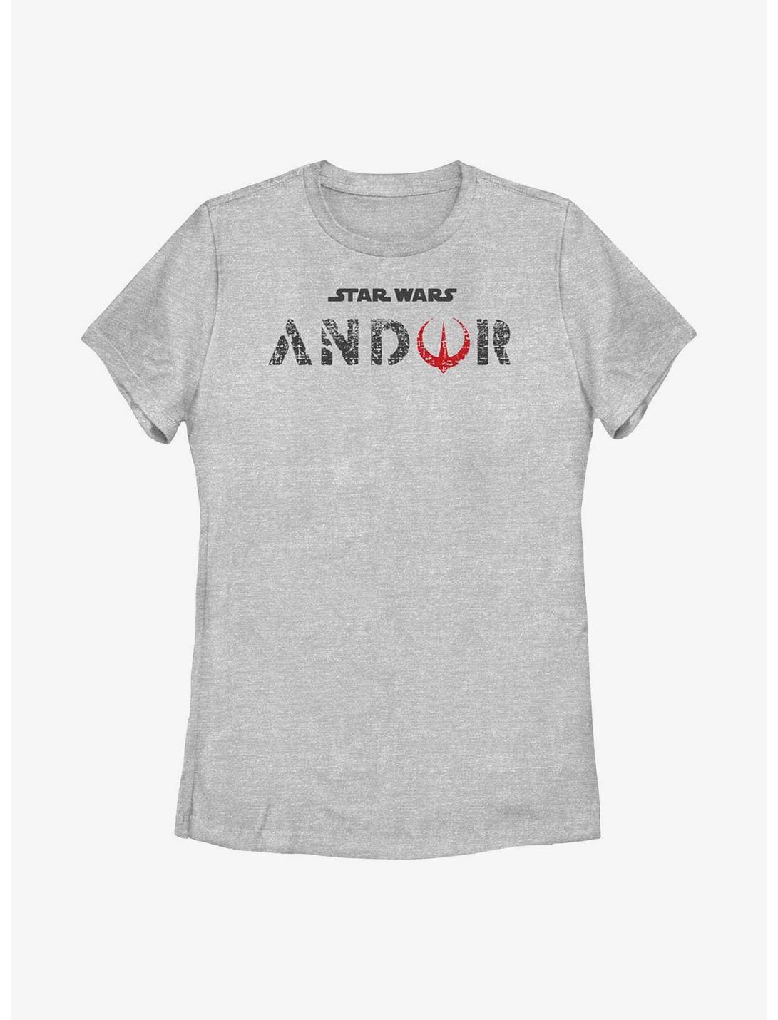 Star Wars Andor Flat Logo Womens T-Shirt, ATH HTR, hi-res