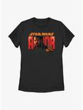 Star Wars Andor Portrait Name Fill Womens T-Shirt, BLACK, hi-res