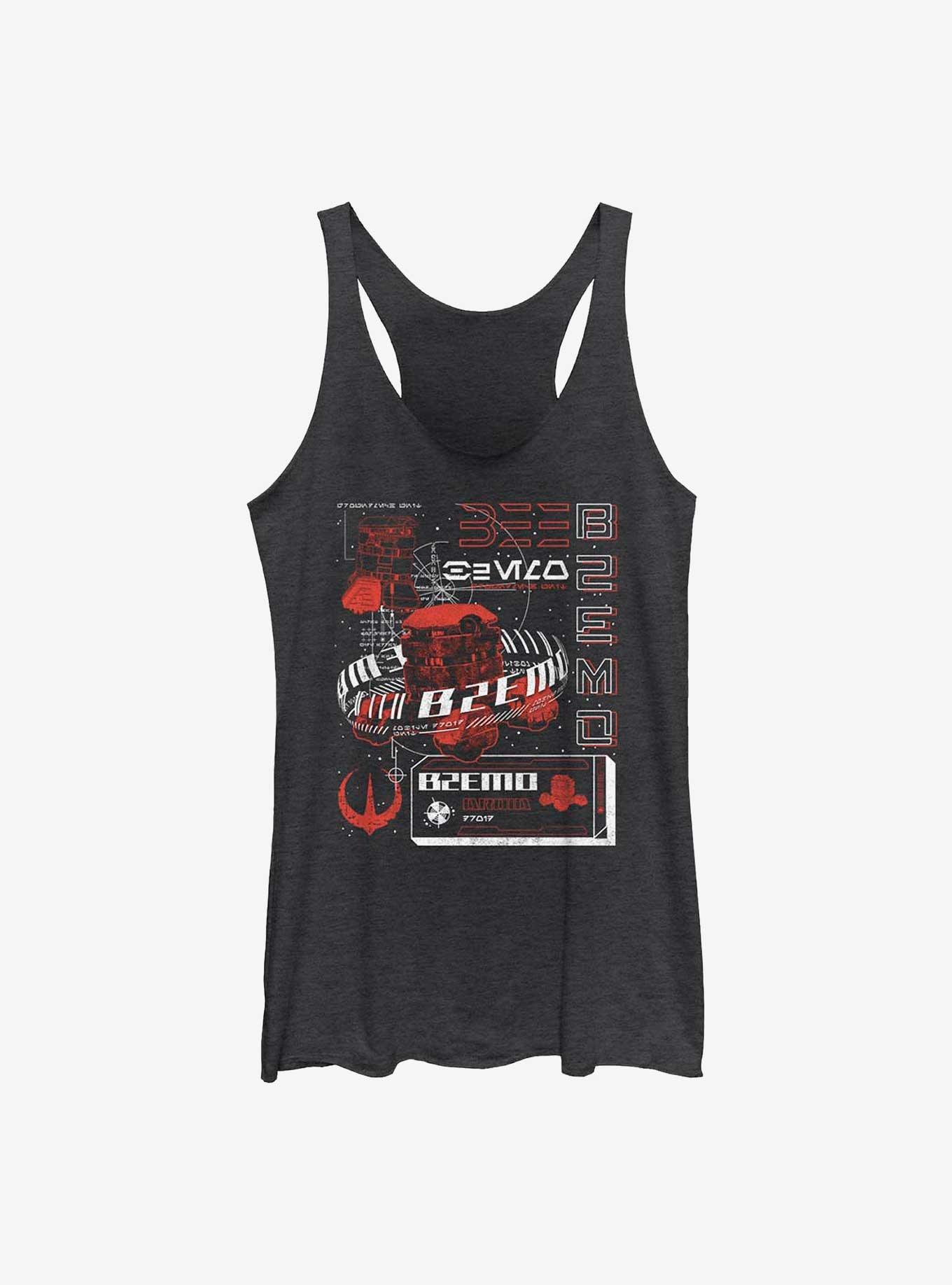 Star Wars Andor B2EMO Infographic Womens Tank Top, BLK HTR, hi-res
