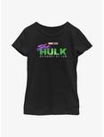 Marvel She-Hulk Attorney At Law Logo Youth Girls T-Shirt, BLACK, hi-res
