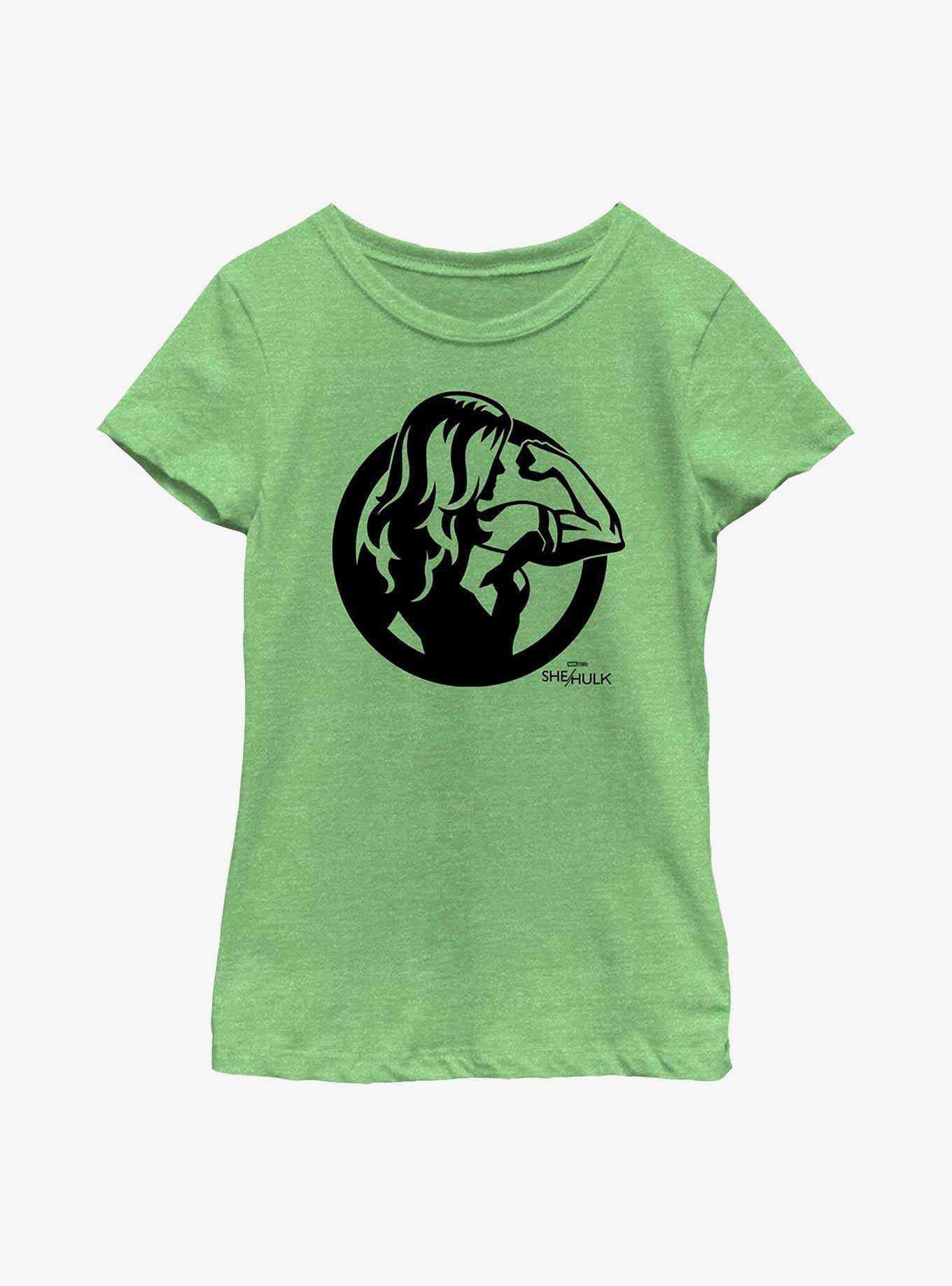 Marvel She-Hulk Arm Flex Icon Youth Girls T-Shirt, , hi-res