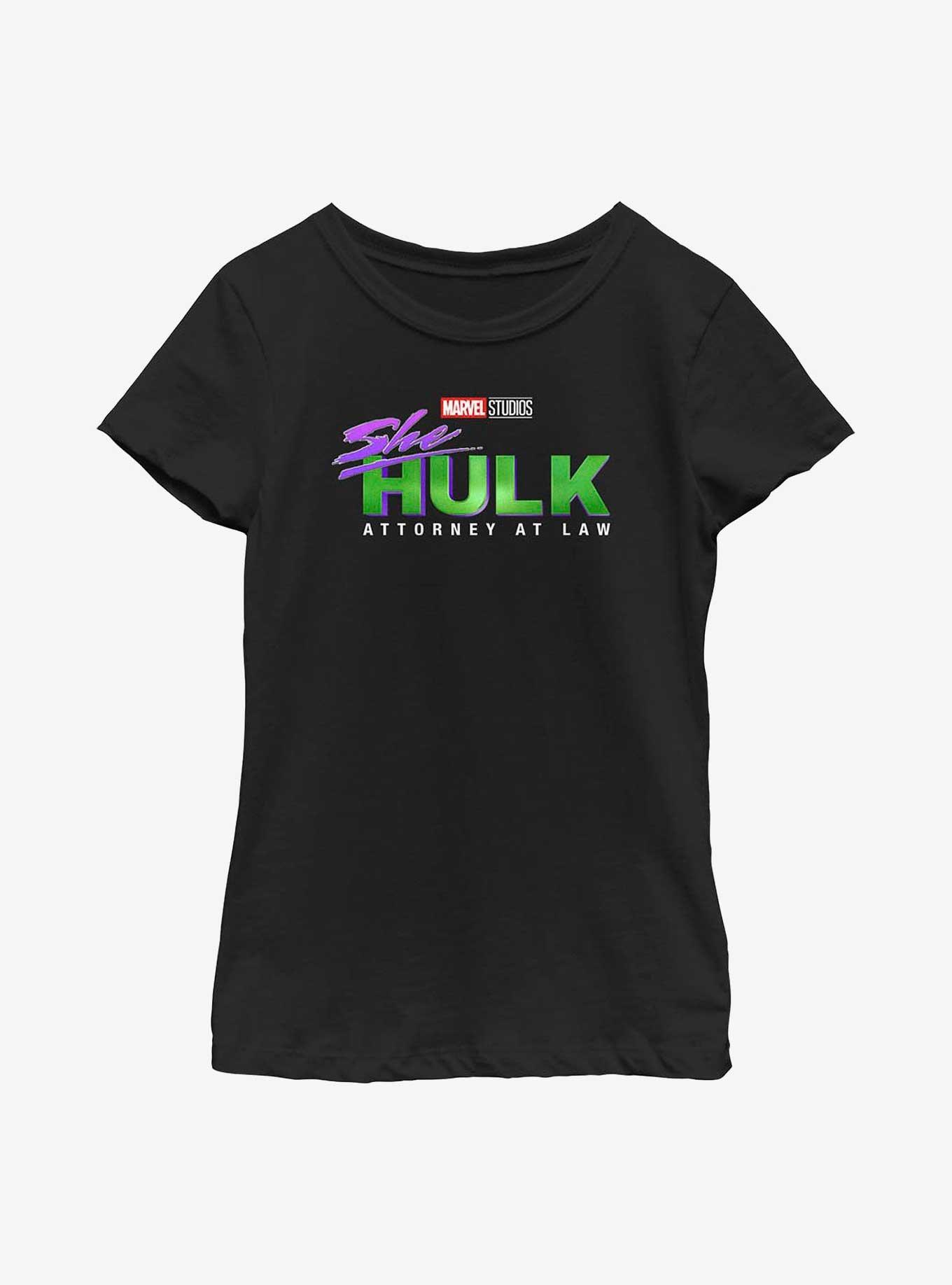 Marvel She-Hulk Attorney At Law Logo Youth Girls T-Shirt, , hi-res