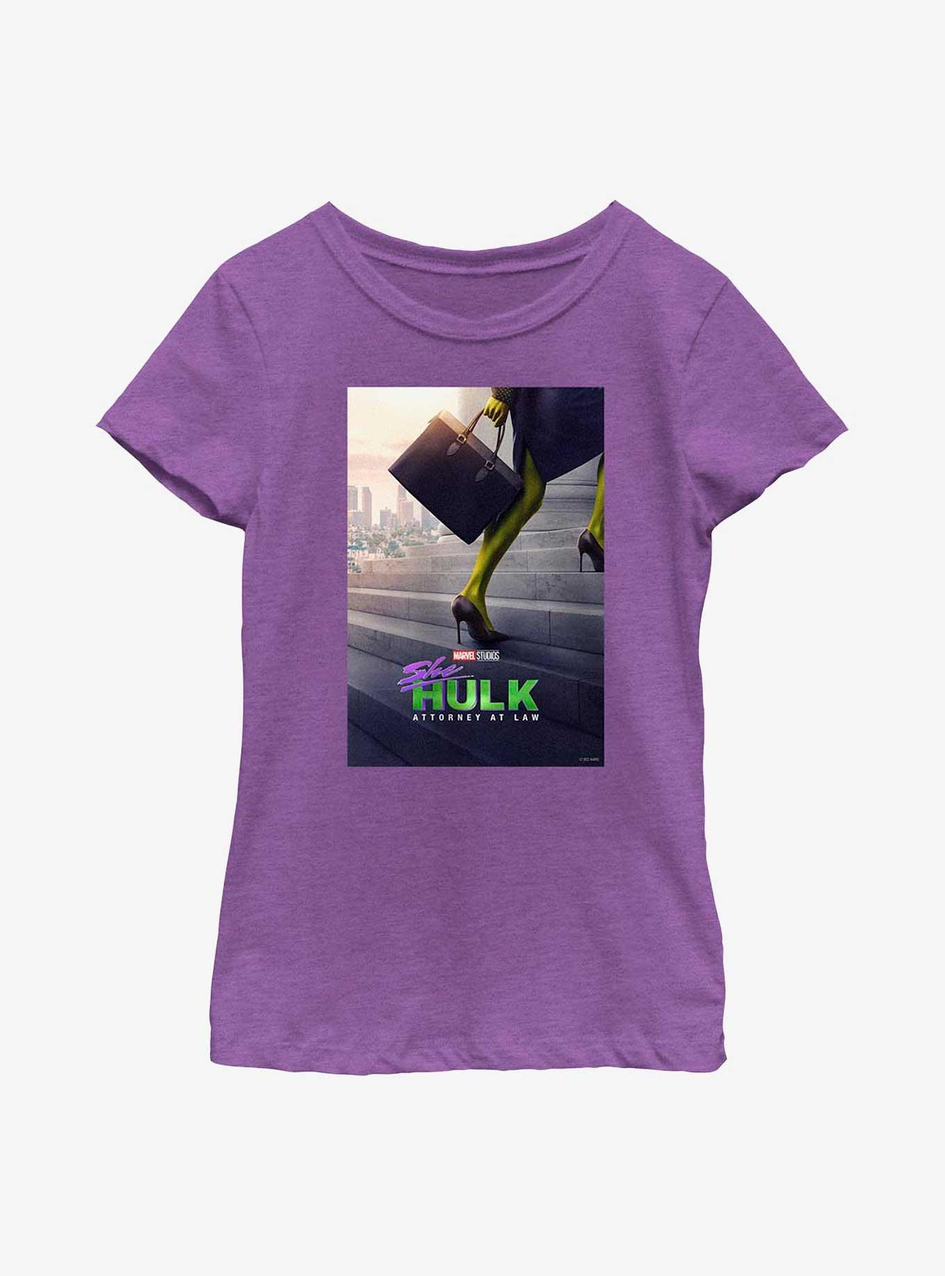 Marvel She-Hulk Poster Youth Girls T-Shirt, , hi-res