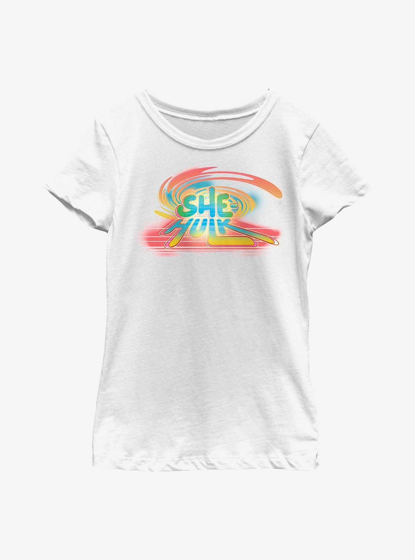 Marvel She-Hulk Spray Paint Logo Youth Girls T-Shirt, , hi-res
