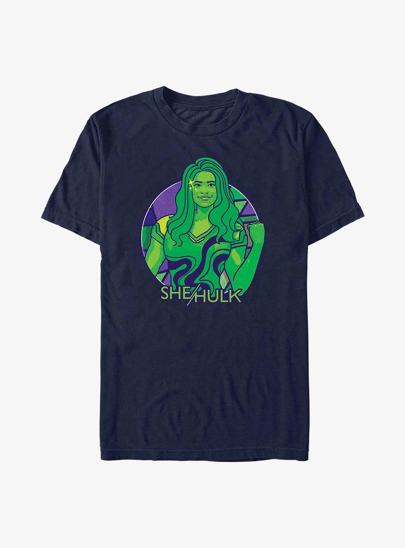 Marvel She-Hulk Color Block Circle Badge T-Shirt, , hi-res