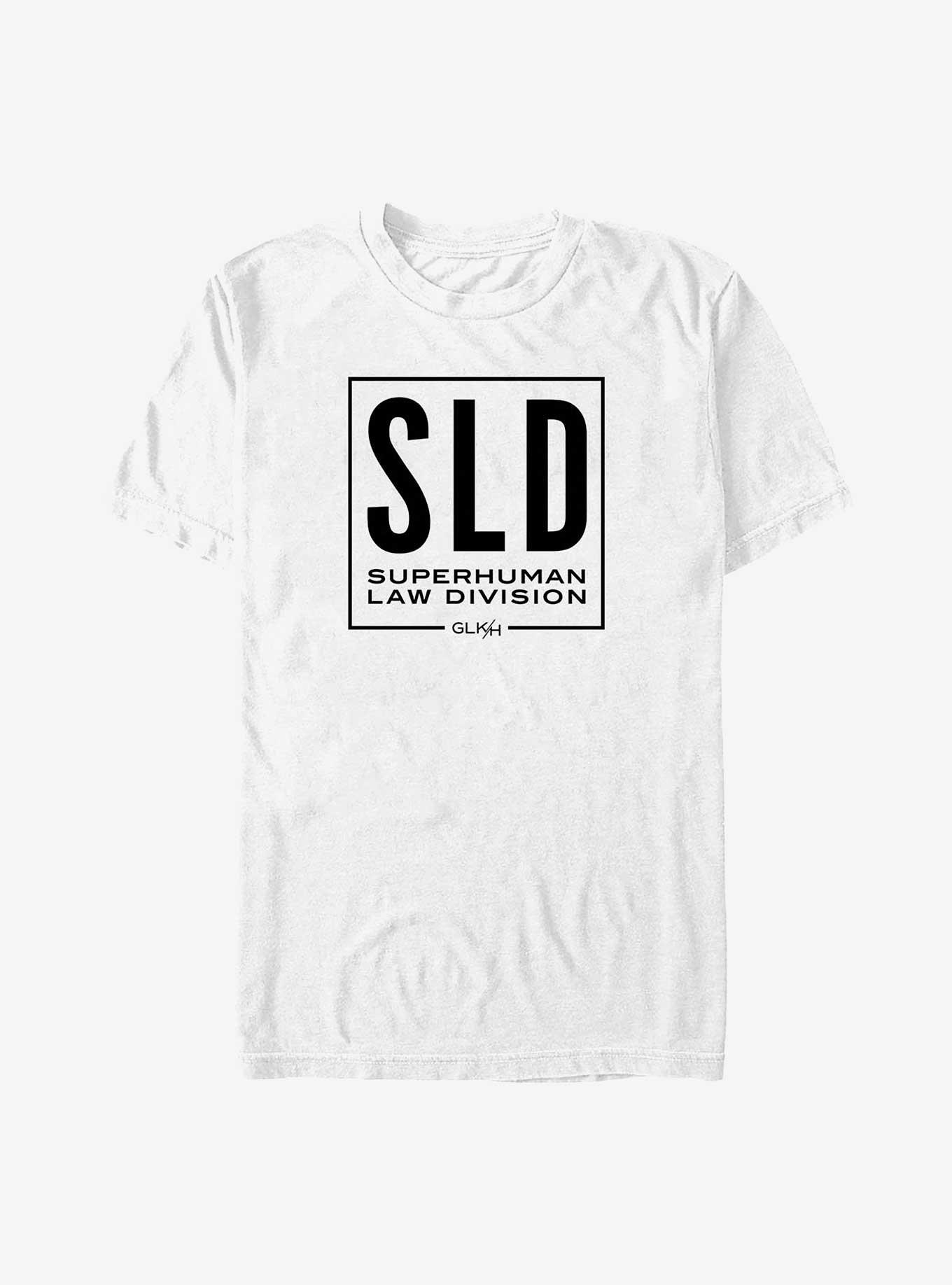 Marvel She-Hulk Superhuman Law Division Logo T-Shirt, WHITE, hi-res