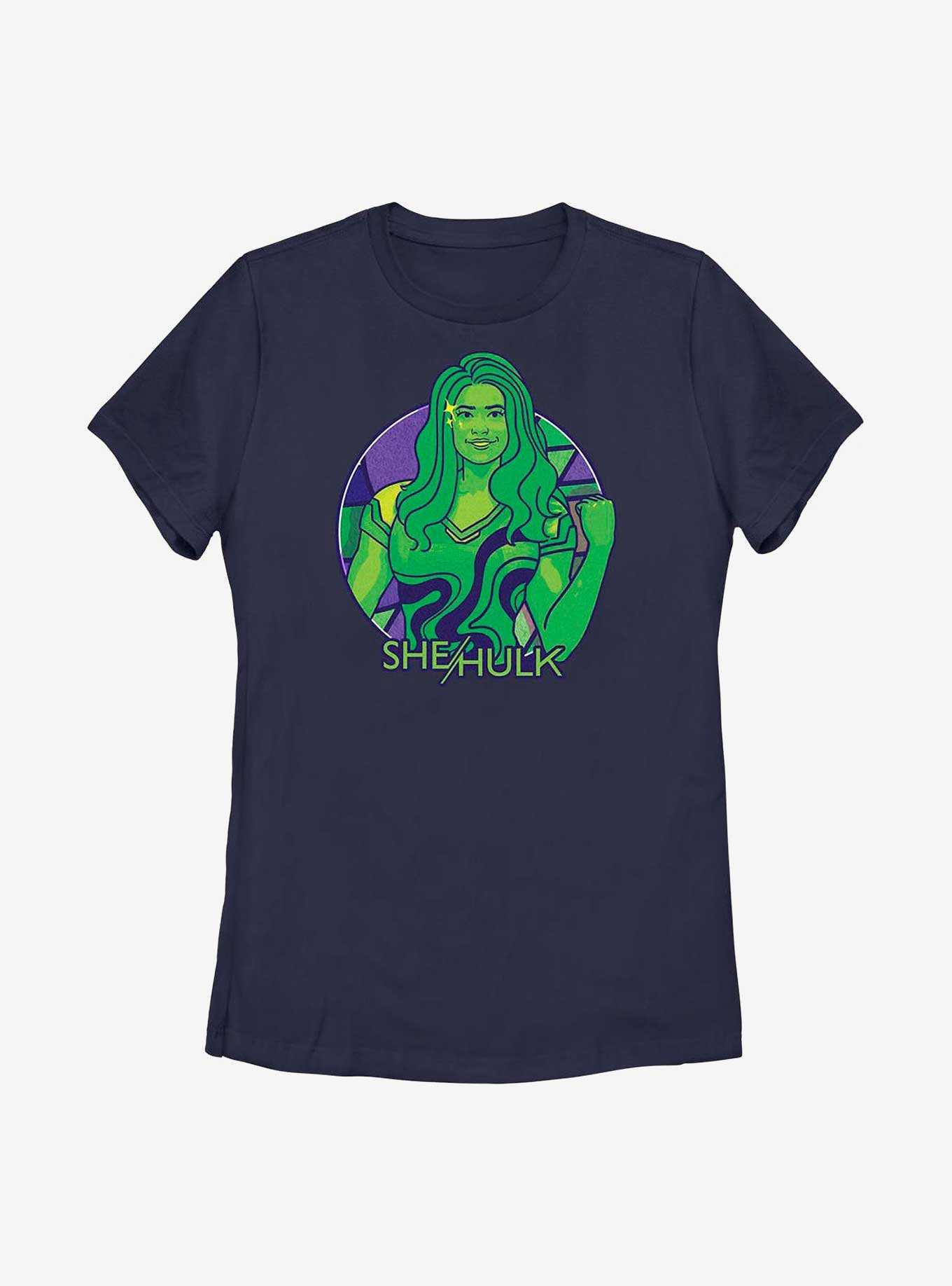 Marvel She-Hulk Color Block Circle Badge Womens T-Shirt, , hi-res