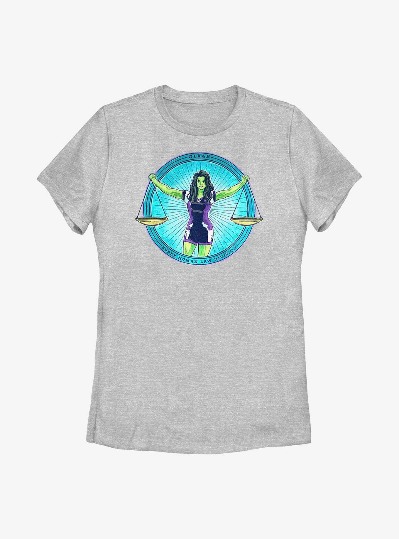 Marvel She-Hulk Superhuman Law Division Badge Womens T-Shirt, , hi-res