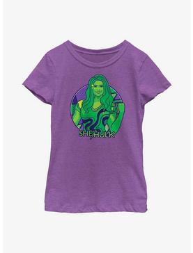 Marvel She-Hulk Color Block Circle Badge Youth Girls T-Shirt, , hi-res