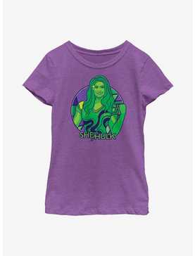 Marvel She-Hulk Color Block Circle Badge Youth Girls T-Shirt, , hi-res