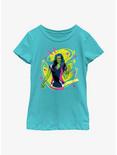 Marvel She-Hulk Graffiti Youth Girls T-Shirt, TAHI BLUE, hi-res