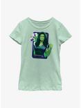 Marvel She-Hulk Phone Screen Youth Girls T-Shirt, MINT, hi-res