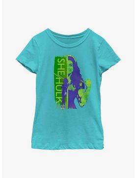 Marvel She-Hulk Silhouette Youth Girls T-Shirt, , hi-res
