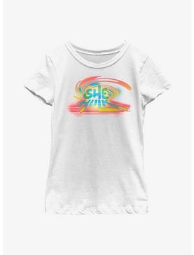 Marvel She-Hulk Spray Paint Logo Youth Girls T-Shirt, , hi-res