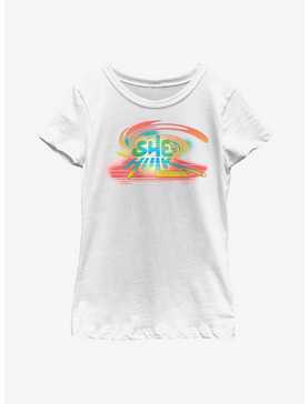 Marvel She-Hulk Spray Paint Logo Youth Girls T-Shirt, , hi-res
