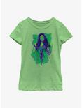 Marvel She-Hulk Transformation Youth Girls T-Shirt, GRN APPLE, hi-res