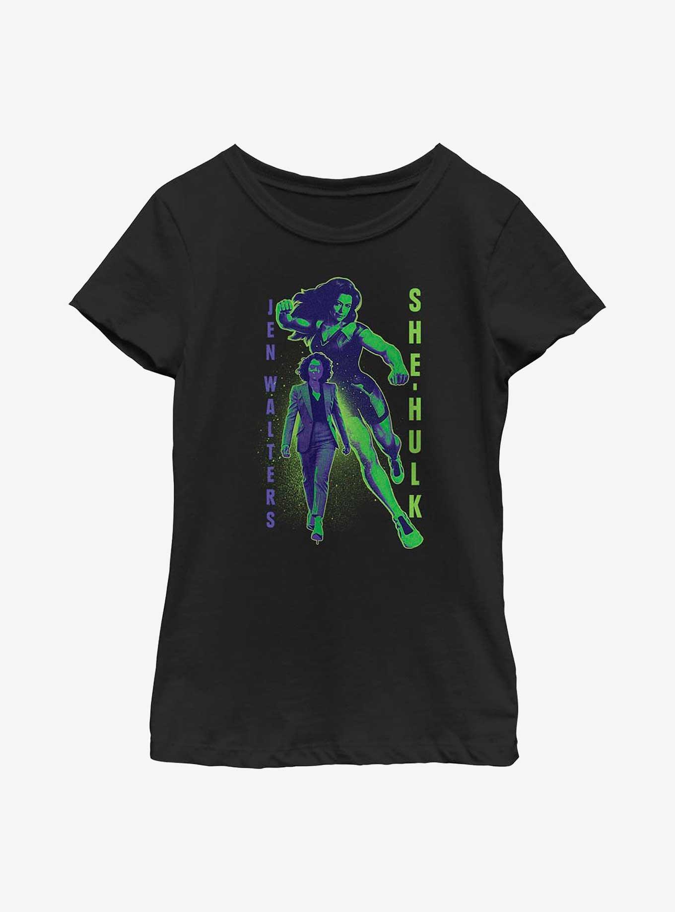 Marvel She-Hulk Walters Gradient  Youth Girls T-Shirt, BLACK, hi-res
