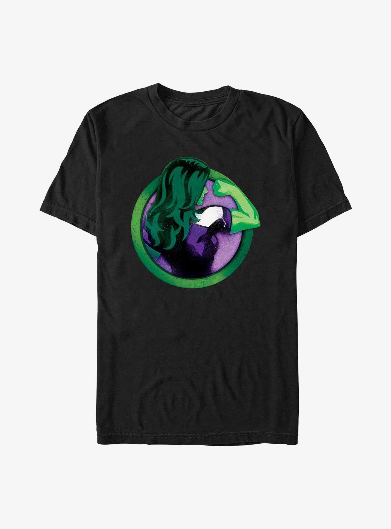 Marvel She-Hulk Arm Flex Badge T-Shirt, BLACK, hi-res