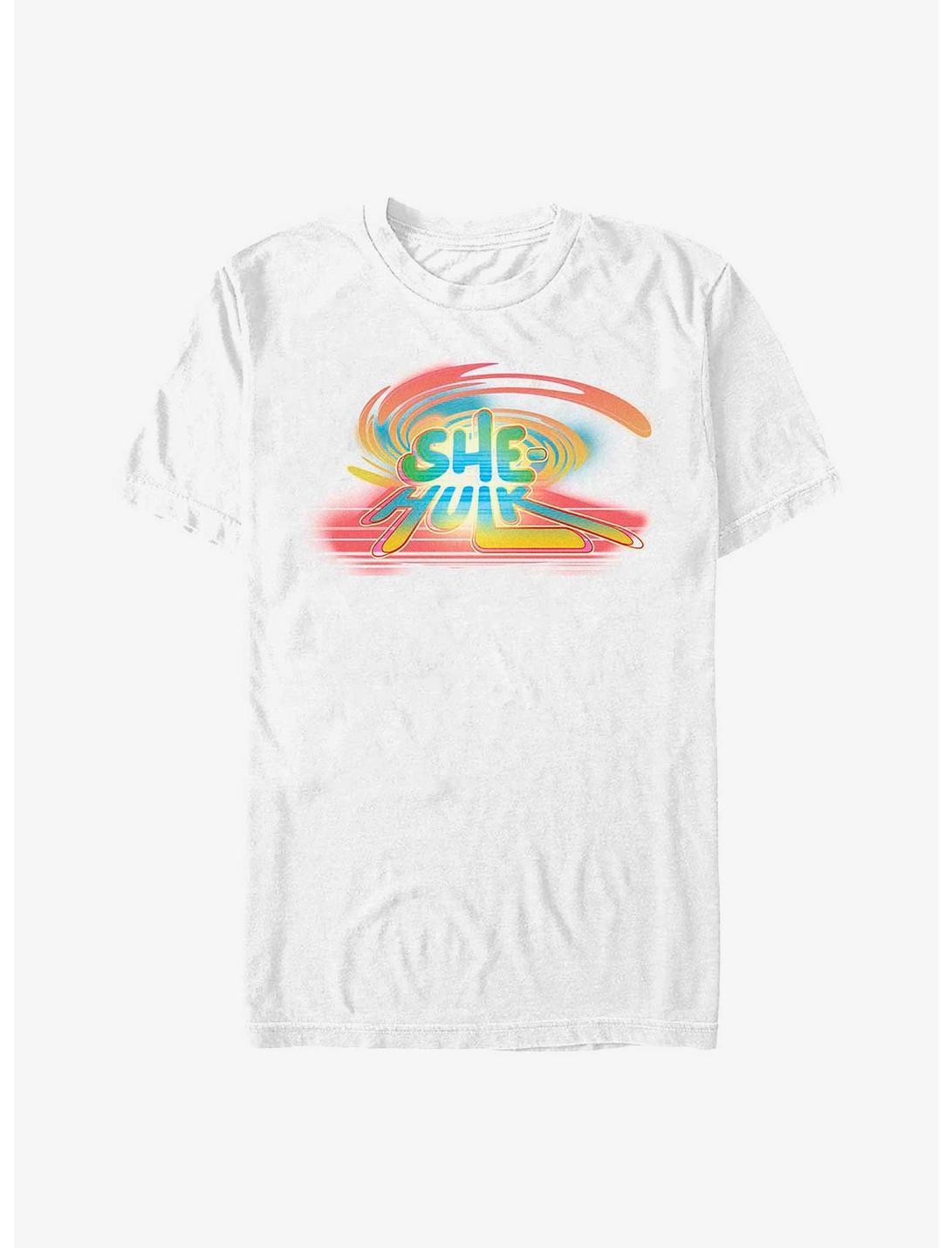 Marvel She-Hulk Spray Paint Logo T-Shirt, WHITE, hi-res