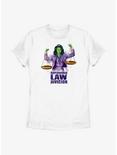 Marvel She-Hulk Superhuman Law Scales Womens T-Shirt, WHITE, hi-res