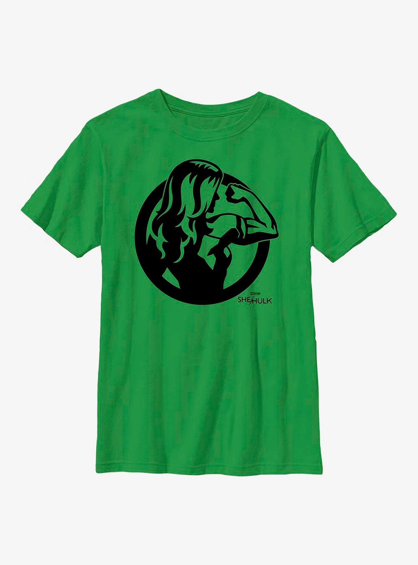 Marvel She-Hulk Arm Flex Icon Youth T-Shirt, KELLY, hi-res