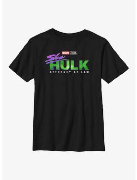 Marvel She-Hulk Attorney At Law Logo Youth T-Shirt, , hi-res