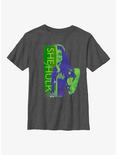 Marvel She-Hulk Silhouette Youth T-Shirt, CHAR HTR, hi-res