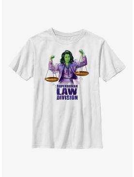 Marvel She-Hulk Superhuman Law Scales Youth T-Shirt, , hi-res