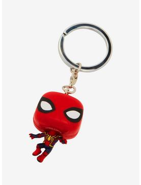 Funko Pocket Pop! Spider-Man: No Way Home Spider-Man Vinyl Bobble-Head Keychain, , hi-res