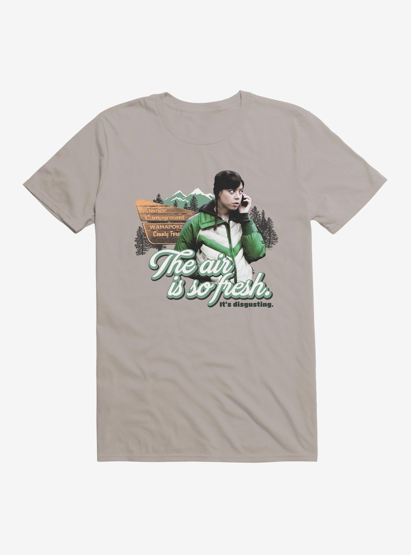 Parks And Recreation Fresh Air Disgusting T-Shirt, LIGHT GREY, hi-res