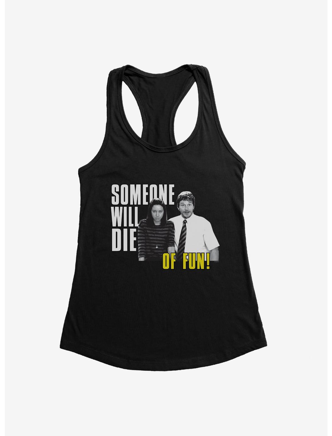 Parks And Recreation Die Of Fun Womens Tank Top, , hi-res