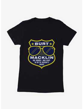 Parks And Recreation Burt Macklin Badge Womens T-Shirt, , hi-res