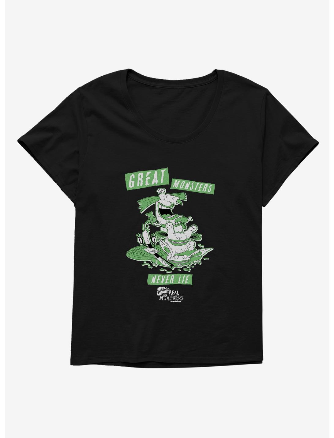 Aaahh!!! Real Monsters Great Monsters Never Lie Womens T-Shirt Plus Size, , hi-res