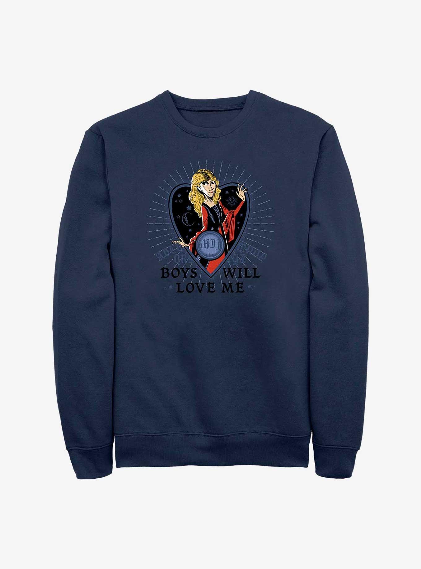 Disney Hocus Pocus Boys Love Me Sweatshirt, NAVY, hi-res