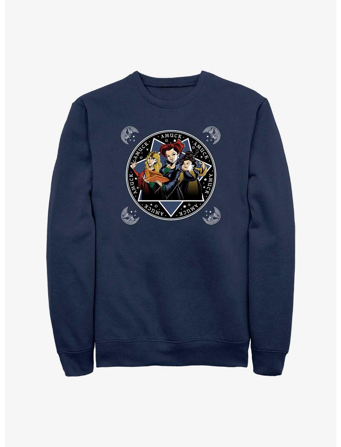 Disney Hocus Pocus Sanderson Sisters Sweatshirt, NAVY, hi-res