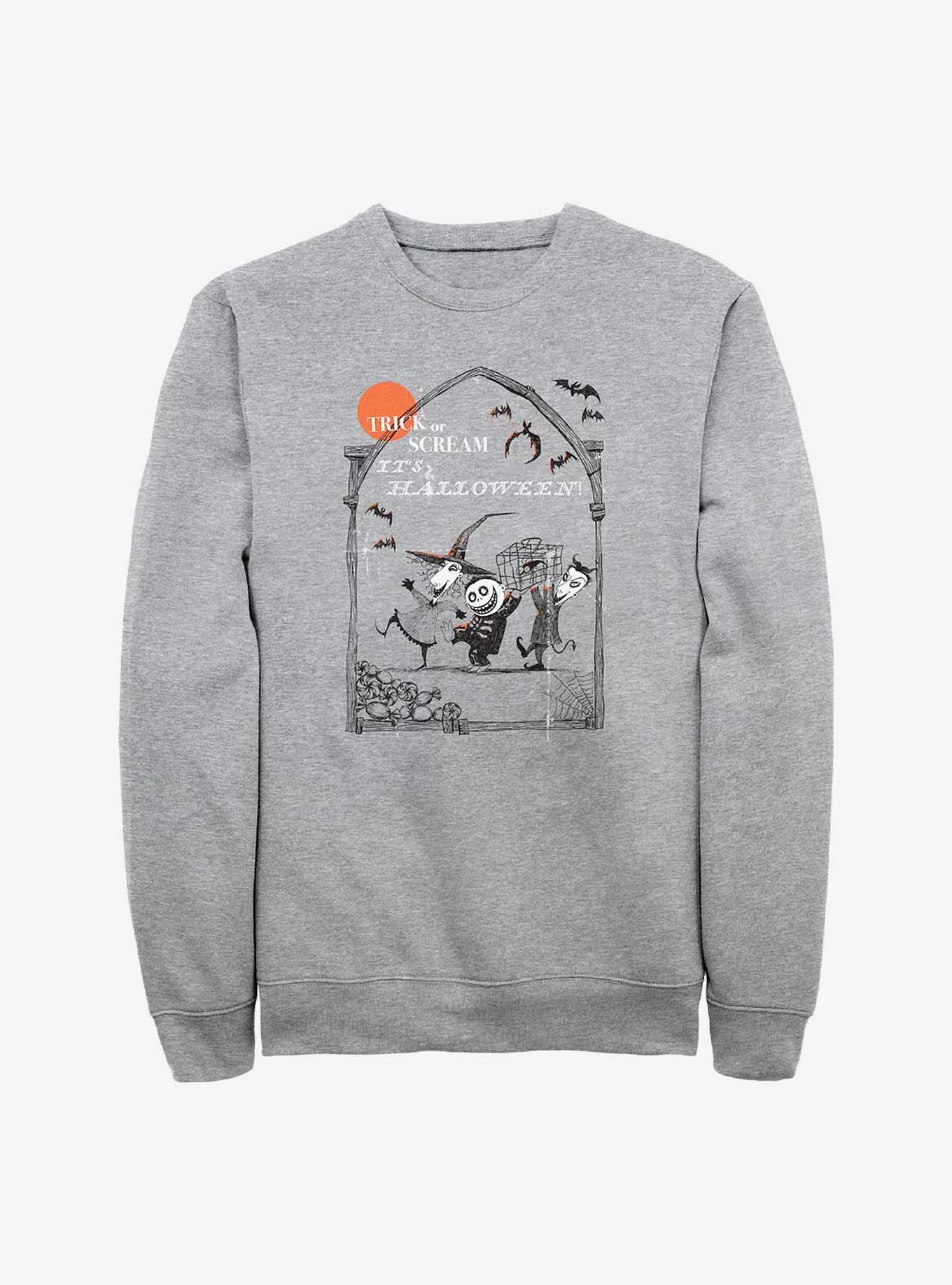 The Nightmare Before Christmas Trick Or Scream Sweatshirt, , hi-res