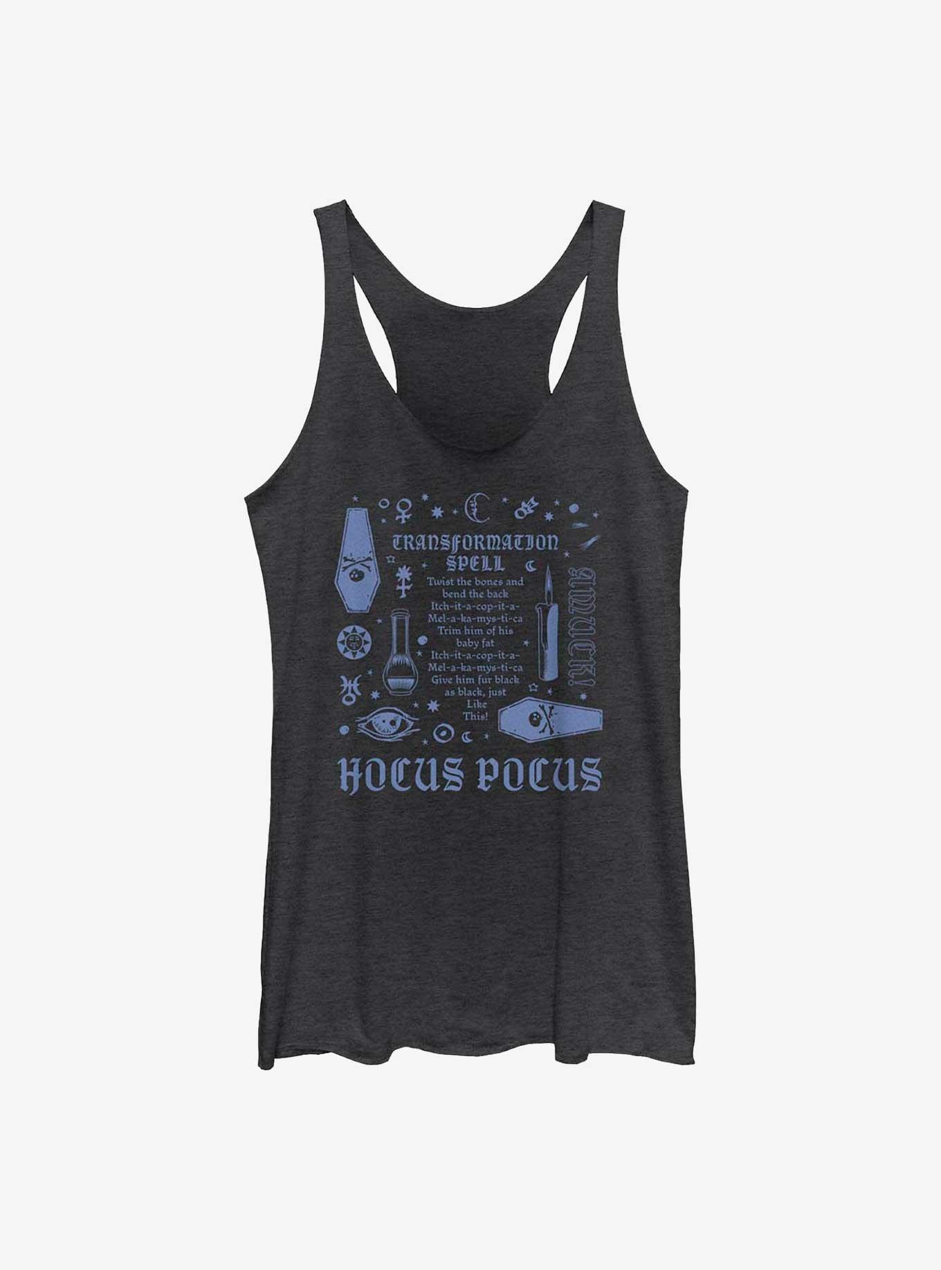 Disney Hocus Pocus Transformation Spell Girls Tank, BLK HTR, hi-res