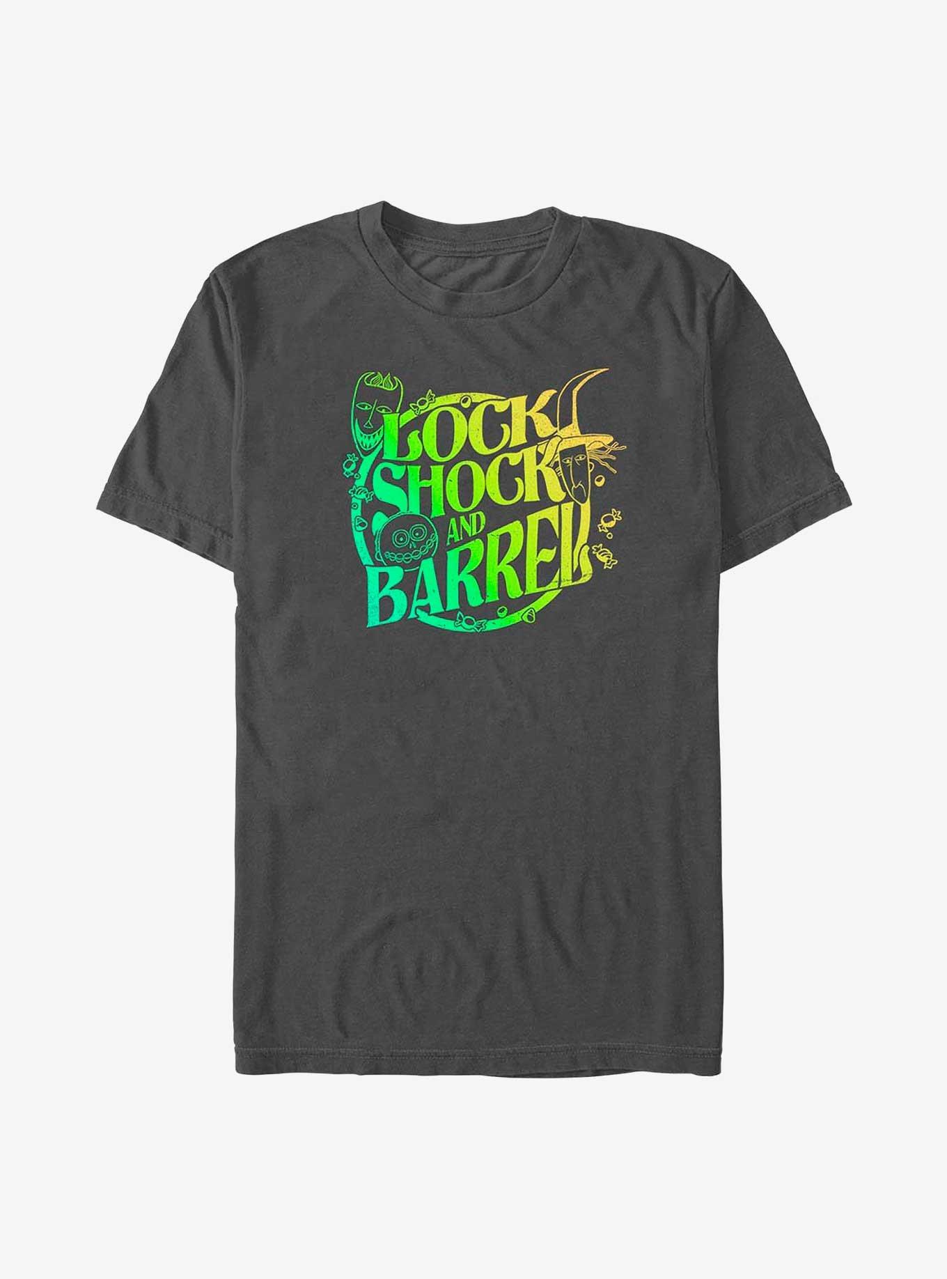 Disney The Nightmare Before Christmas Lock Shock and Barrel T-Shirt, CHARCOAL, hi-res