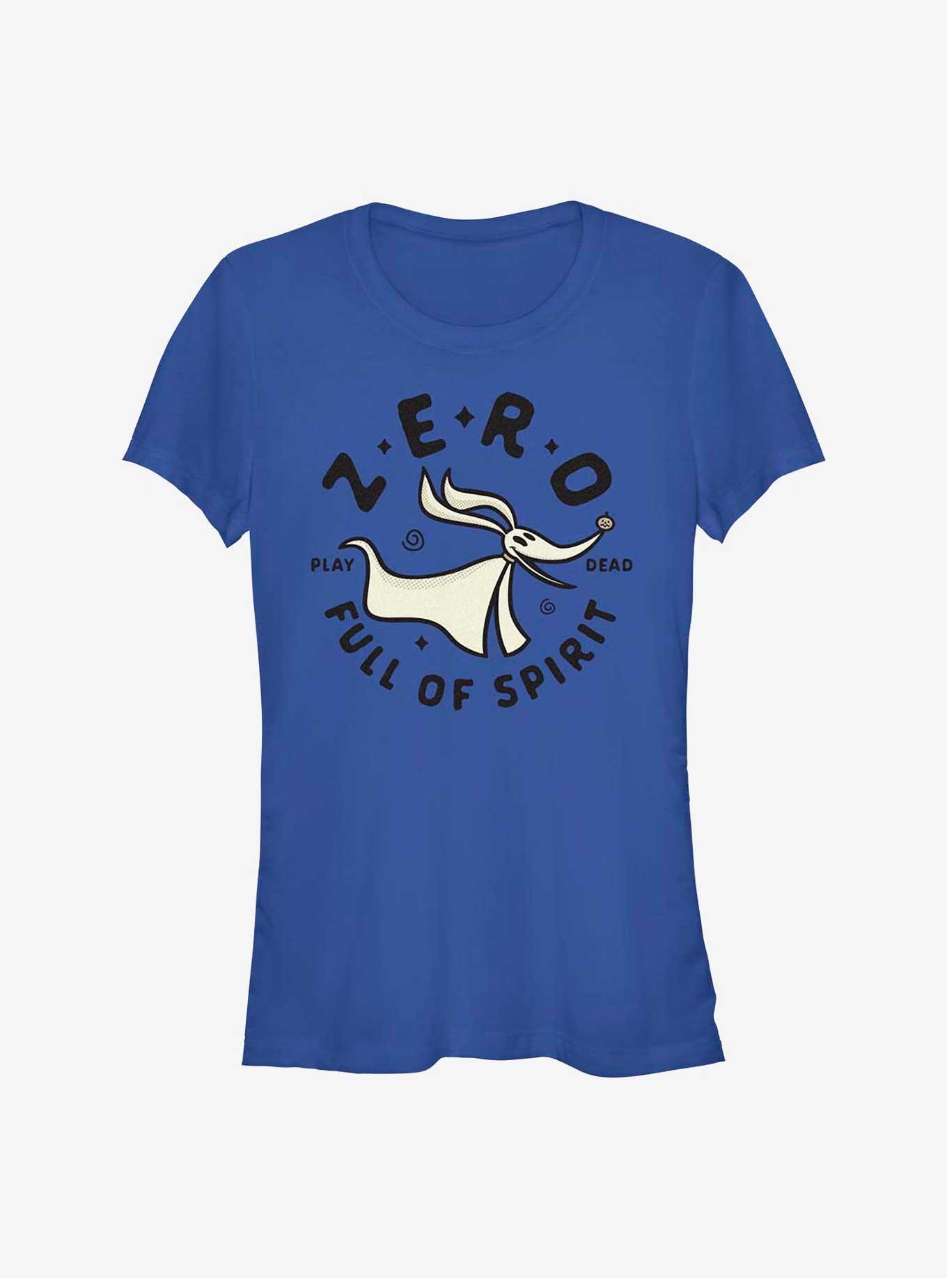 Disney The Nightmare Before Christmas Zero Full of Spirit Girls T-Shirt, ROYAL, hi-res
